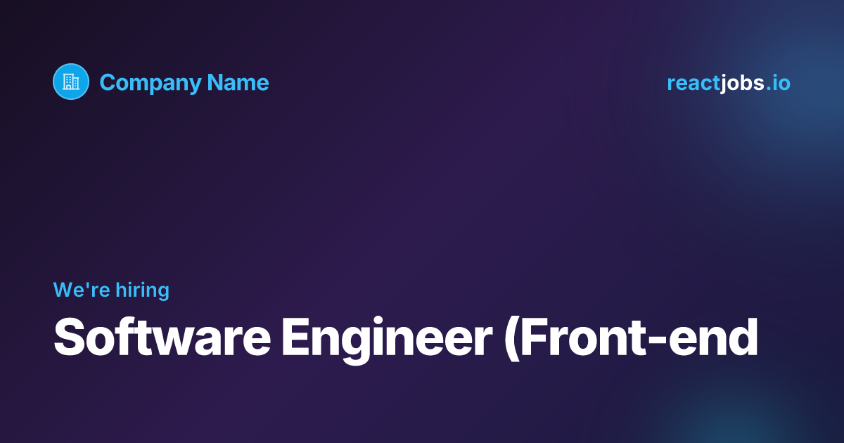 Remote Software Engineer (Front-end) at Mercor